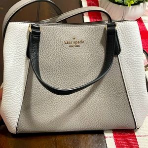 Grey & White Kate Spade Purse